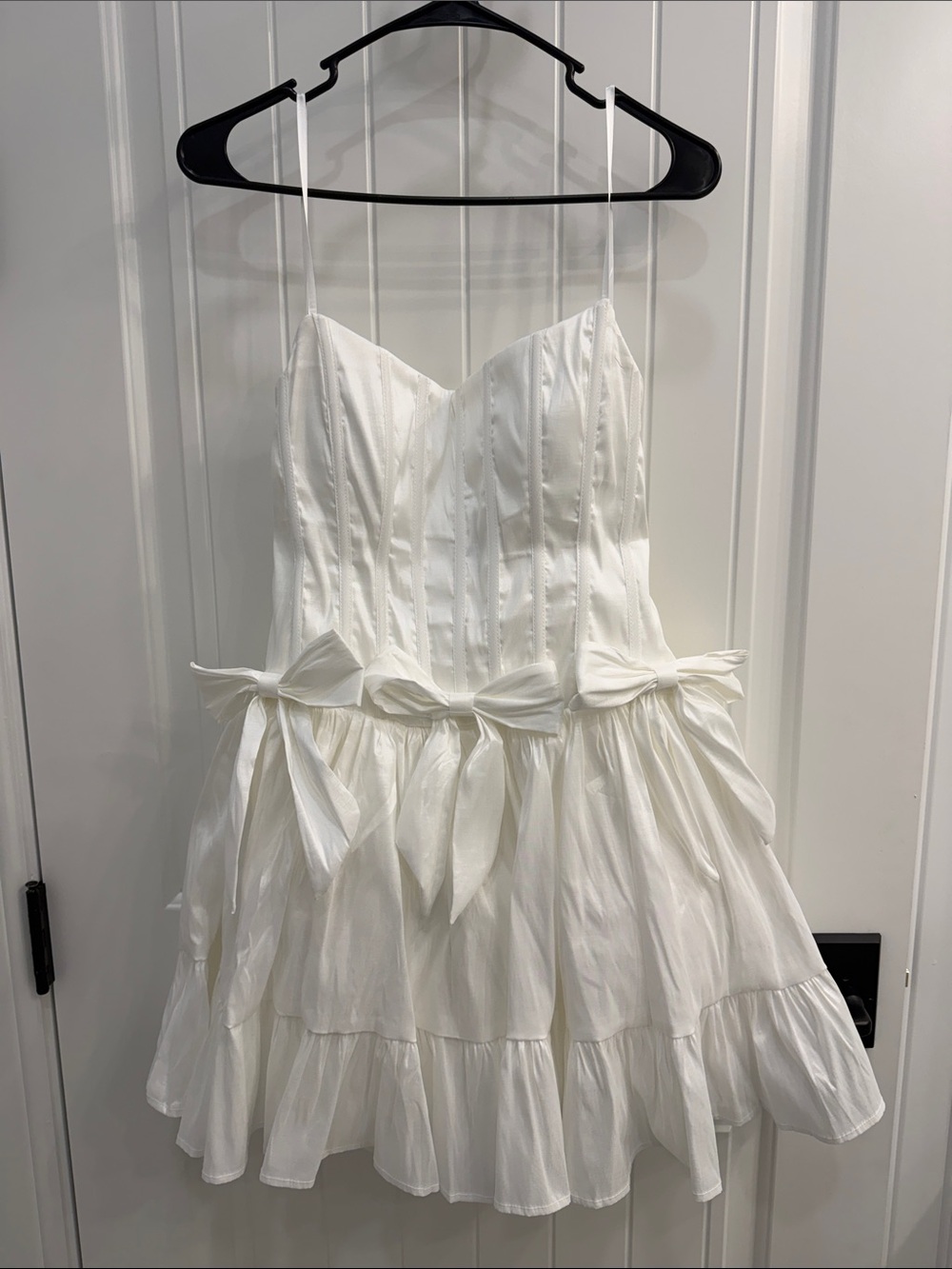 B Darlin White Strapless Dress